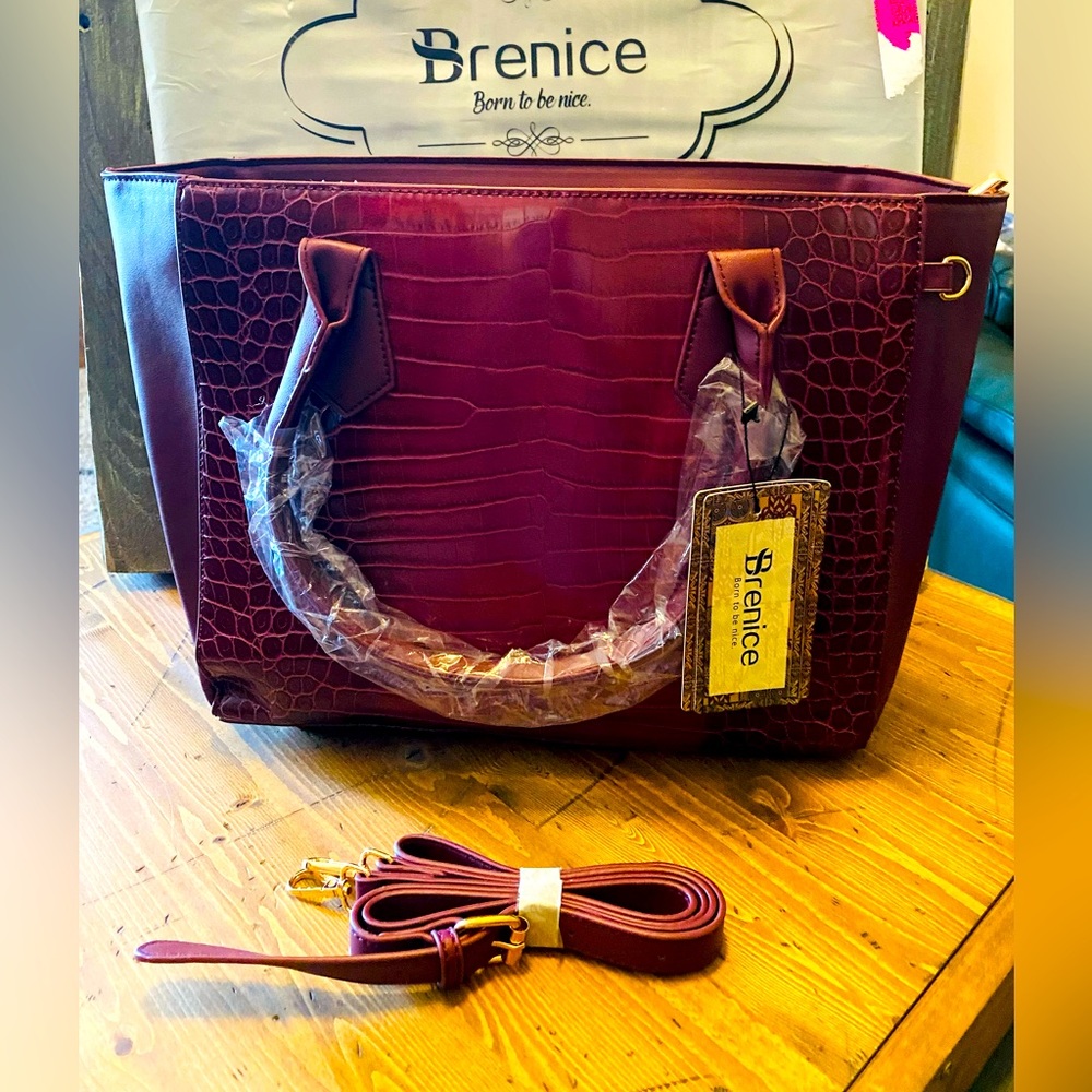 Brenice large tote with shoulder strap handbag woman’s bag